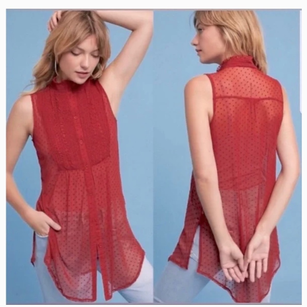 Chiffon high neck blouse